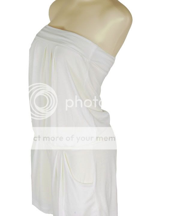 Rare Cute White Strapless Romper Jumpsuit Playsuit S  