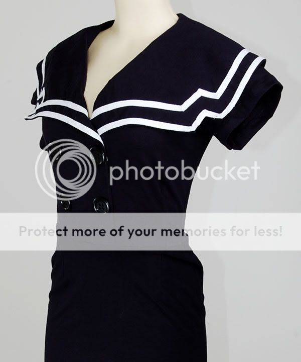 Gossip Girl Sailor Nautical Rockabilly Dress Kleid M