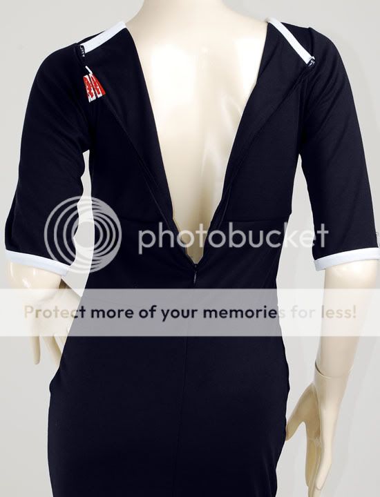 Dita Navy Blue Sailor Nautical Pinup Rockabilly Mad Men Pencil Kleid