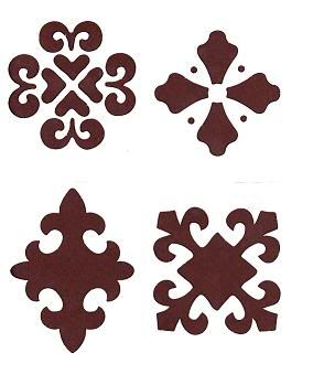 Here are 4 awesome Damask pattern stencils. Ready to paint onto any 